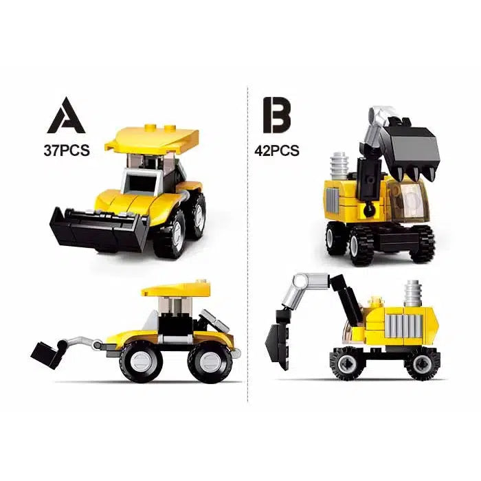 Construction Vehicle Building Brick Set-Building Brick Kit,Building Toys,Christmas,Construction,Construction Vehicles,Gifts,misc,Miscellaneous,Stocking Stuffer,Toys-[option4]-[option5]-[option6]-Bella Bliss Boutique in Texas