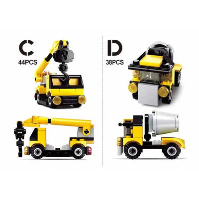 Construction Vehicle Building Brick Set-Building Brick Kit,Building Toys,Christmas,Construction,Construction Vehicles,Gifts,misc,Miscellaneous,Stocking Stuffer,Toys-[option4]-[option5]-[option6]-Bella Bliss Boutique in Texas