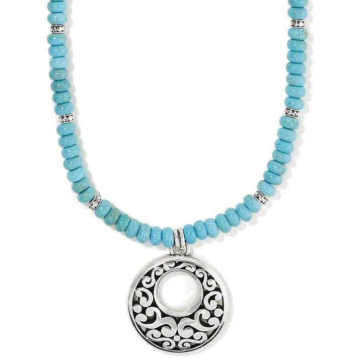 Contempo Nuevo Azul Necklace-Brighton, Contempo, Contempo Nuevo, Howlite, Jewelry, necklace, necklaces, Pendant Necklace-[option4]-[option5]-[option6]-Bella Bliss Boutique in Texas