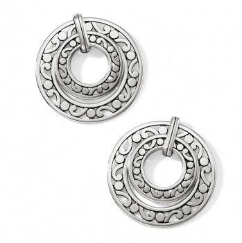 Contempo Open Ring Duo Post Drop Earrings-Brighton, Contempo, Earring, Earrings, Jewelry, Open Ring, Post Earrings-[option4]-[option5]-[option6]-Bella Bliss Boutique in Texas