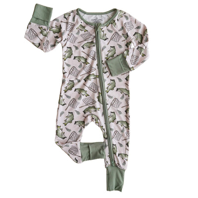 Convertible Bamboo Zip Romper-Bamboo Viscose,Caden Lane,Children & Tween,Children & Tweens,infant,Infant to 6,Lightweight,Rompers,Zip Front-0-3 M-[option4]-[option5]-[option6]-Bella Bliss Boutique in Texas