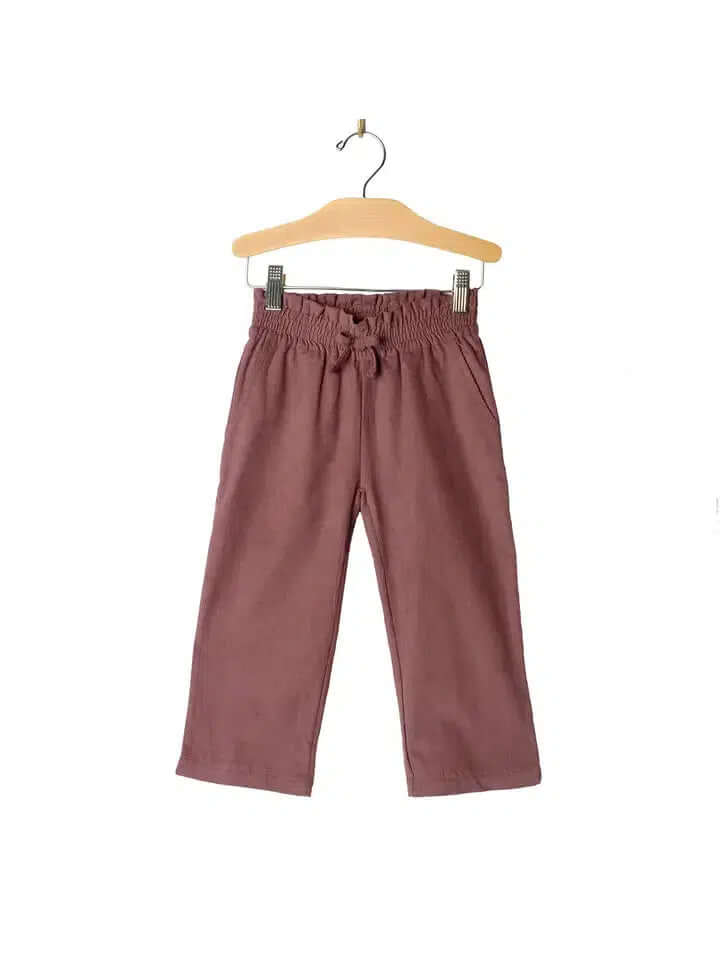 Corduroy Wide Leg Pants-Bottoms,Children & Tweens,clothing,Corduroy,Elastic Waist,mauve,Pants,Sale,Tweens 7-14,Wide Leg-[option4]-[option5]-[option6]-Bella Bliss Boutique in Texas