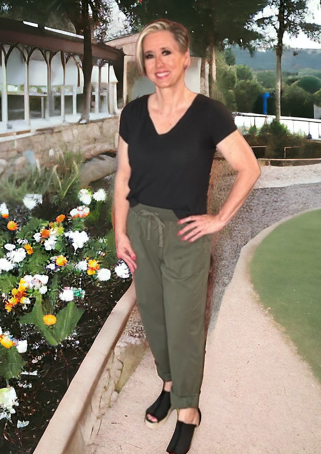 Cotton Slub Tee-Black,clothing,green,Hot Pink,orange,Slub Tee,Slubby,Top,Tops,Women,women's-[option4]-[option5]-[option6]-Bella Bliss Boutique in Texas