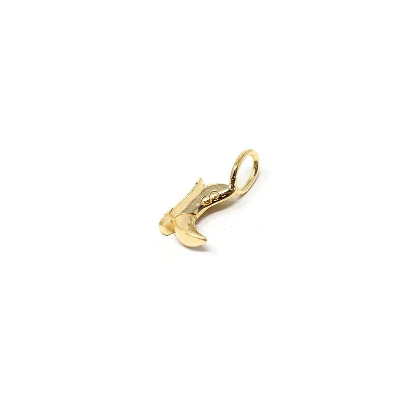 Cowgirl Boot Charm-Boot, Charm, Charms, Cowgirl Boot, Jewelry, Pendant-Gold-[option4]-[option5]-[option6]-Bella Bliss Boutique in Texas