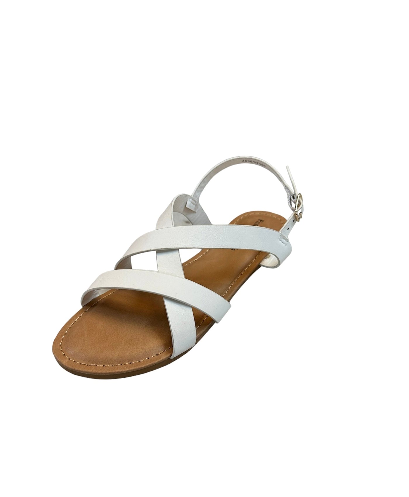 Criss-Cross Sandals - Size 3-Children & Tweens, CrissCross, Double CrissCross, Sale, Sandals, Shoes, Tween 7-14, Tweens 7-14, White-[option4]-[option5]-[option6]-Bella Bliss Boutique in Texas