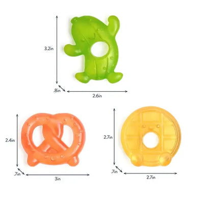 Cutie Coolers Water Filled Teethers-3 Pack,Baby Gifts,Cutie Coolers,gift,Gift Sets,Gifts,Silly Foods,Teether,Teething,Teething Activity,Textured,Textured Teethers,Water Filled,Water Filled Teethers-[option4]-[option5]-[option6]-Bella Bliss Boutique in Texas