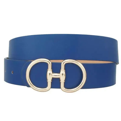 D Link Horsebit Buckle Belt-Accessories,Azure,Beige,Belt,Belts,Black,blush,D LInk,D LInk Horsebit Buckle,Horsebit Buckle,navy,Olive,orange,Red,Royal Blue,Taupe,White,women's-Royal Blue-[option4]-[option5]-[option6]-Bella Bliss Boutique in Texas
