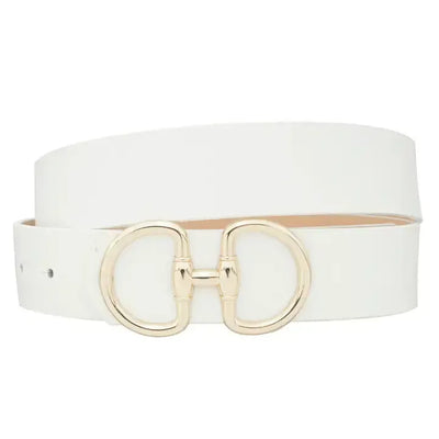 D Link Horsebit Buckle Belt-Accessories,Azure,Beige,Belt,Belts,Black,blush,D LInk,D LInk Horsebit Buckle,Horsebit Buckle,navy,Olive,orange,Red,Royal Blue,Taupe,White,women's-White-[option4]-[option5]-[option6]-Bella Bliss Boutique in Texas