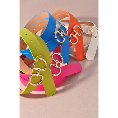 D Link Horsebit Buckle Belt-Accessories,Azure,Beige,Belt,Belts,Black,blush,D LInk,D LInk Horsebit Buckle,Horsebit Buckle,navy,Olive,orange,Red,Royal Blue,Taupe,White,women's-[option4]-[option5]-[option6]-Bella Bliss Boutique in Texas