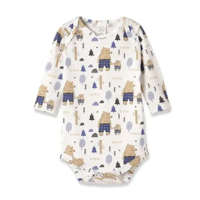 Daddy & Me Cotton Onesie-Bears,Children & Tweens,children's,clothing,Daddy & Me,Infant to 6,Jumpsuits & Rompers,Onsie,romper,Rompers,Short Romper-[option4]-[option5]-[option6]-Bella Bliss Boutique in Texas