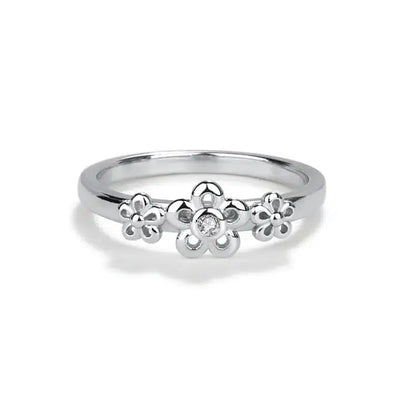 Daisy Flowers Childrens Ring-Children & Tweens, children's, Daisy Flower, Infant to 6, Jewelry, rings, Sterling Silver, Tweens 7-14-1-[option4]-[option5]-[option6]-Bella Bliss Boutique in Texas