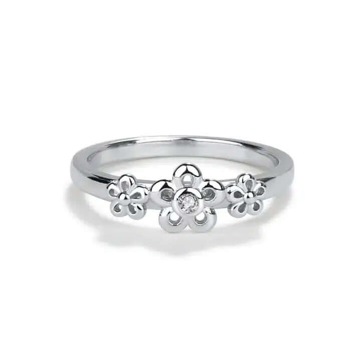 Daisy Flowers Childrens Ring-Children & Tweens,children's,Daisy Flower,Infant to 6,Jewelry,rings,Sterling Silver,Tweens 7-14-[option4]-[option5]-[option6]-Bella Bliss Boutique in Texas