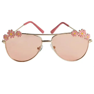 Daisy Sunglasses-Aviator,Children & Tweens,children's,children's Accessories,daisy,Infant to 6,Pink,Sunglasses,Tweens 7-14,White-[option4]-[option5]-[option6]-Bella Bliss Boutique in Texas