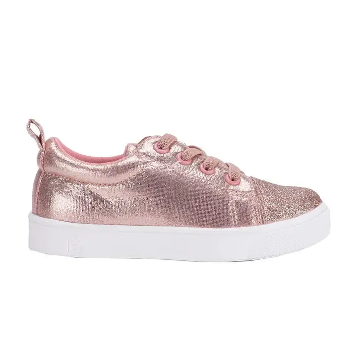 Danica Rose Gold Sneaker-Children & Tweens,children's,Glitter,Infant to 6,Rose Gold,Shoes,Sneakers,Tween 7-14,Tweens 7-14-[option4]-[option5]-[option6]-Bella Bliss Boutique in Texas