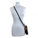 Double Zip Crossbody Handbag-Convertible Bag,Crossbody,Detachable Straps,Double Zip,Handbags,Kenze Panne,purses & bags,Purses & Wallets,Vegan Leather,Women,women's-[option4]-[option5]-[option6]-Bella Bliss Boutique in Texas