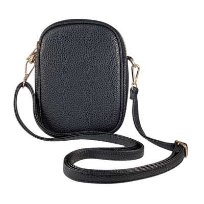 Double Zip Crossbody Handbag-Convertible Bag,Crossbody,Detachable Straps,Double Zip,Handbags,Kenze Panne,purses & bags,Purses & Wallets,Vegan Leather,Women,women's-[option4]-[option5]-[option6]-Bella Bliss Boutique in Texas