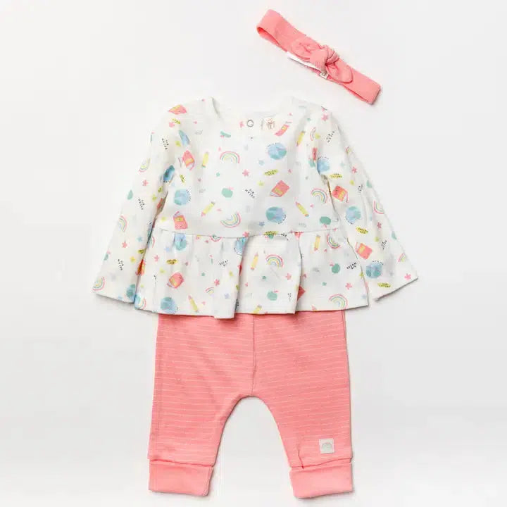 Dream Big Jogger Set-3-Piece Set, Baby Headband, Bottoms, Children & Tweens, children's, clothing, Dream Big, Headband, Infant to 6, Outfit, Top, Tops-[option4]-[option5]-[option6]-Bella Bliss Boutique in Texas