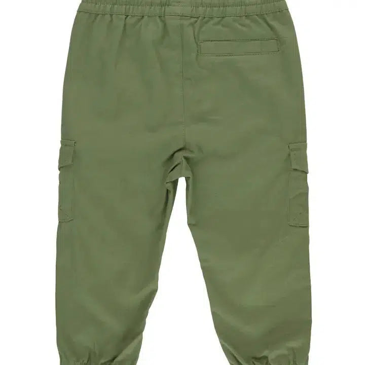 Dusty Olive Slim Cargo Pants-Bottoms, Cargo, Children & Tweens, children's, clothing, Dusty Olive, Infant to 6, Joggers, Slim-[option4]-[option5]-[option6]-Bella Bliss Boutique in Texas