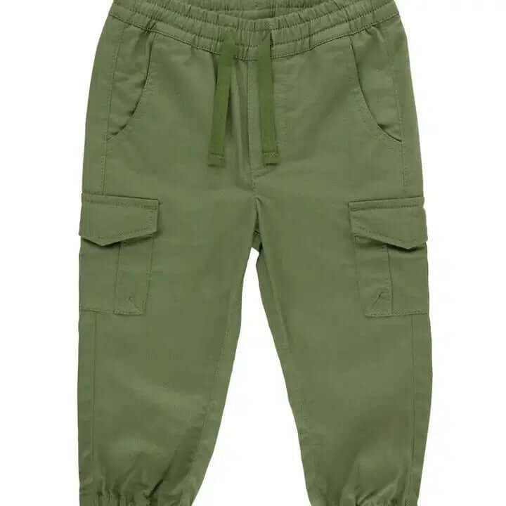 Dusty Olive Slim Cargo Pants-Bottoms,Cargo,Children & Tweens,children's,clothing,Dusty Olive,Infant to 6,Joggers,Slim-[option4]-[option5]-[option6]-Bella Bliss Boutique in Texas