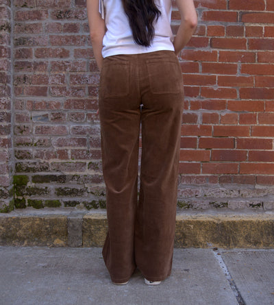 Eastwood High Rise Corduroy Pants-Bottoms,clothing,Corduroy,High Rise,Kan Can USA,Pants,Patch Pockets,pockets,Super High Rise,Wide Leg,Women,women's-[option4]-[option5]-[option6]-Bella Bliss Boutique in Texas