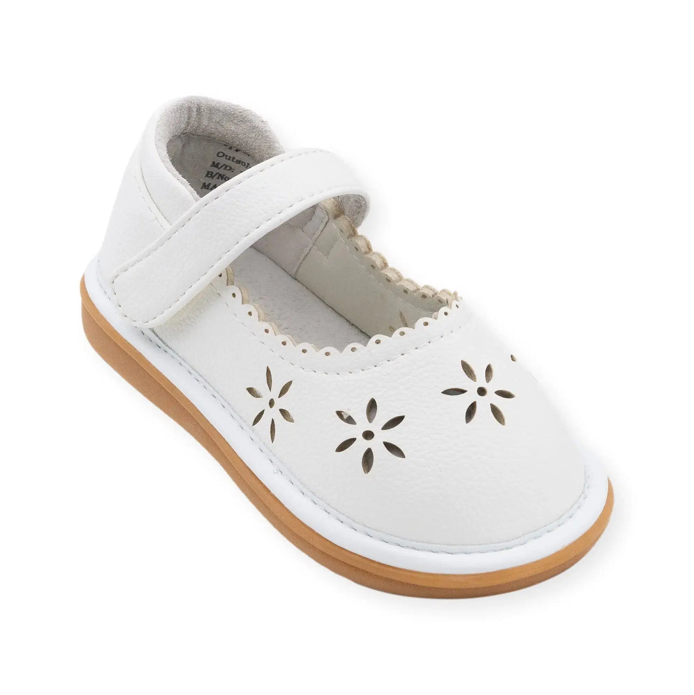 Ellie Mary Janes-Children & Tweens,children's,Ellie,Infant to 6,Mary Janes,Shoes,Wee Squeak,White-[option4]-[option5]-[option6]-Bella Bliss Boutique in Texas