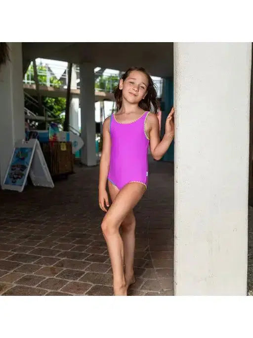 Embroidered One Piece Swimsuit-Children & Tweens,clothing,Embroidered Detail,one piece,purple,Sale,Swimsuit,Swimwear,Tween 7-14,Tweens 7-14-[option4]-[option5]-[option6]-Bella Bliss Boutique in Texas