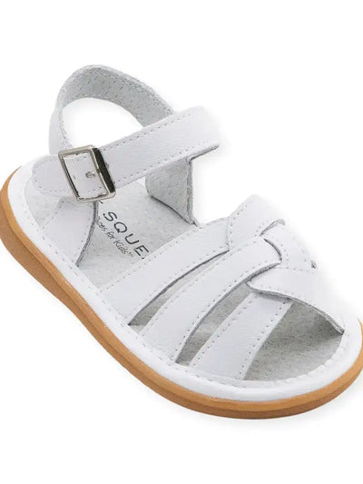 Emma White Sandal-Children & Tweens,children's,Emma,Infant to 6,Sandal,Sandals,Shoes,Wee Squeak-[option4]-[option5]-[option6]-Bella Bliss Boutique in Texas
