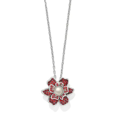 Everbloom Pearl Necklace-Brighton,Clear Crystal,Crystal,Crystal Pearl,Crystals,Everbloom,Jewelry,necklace,necklaces,Pearl Cabochon,Pendant Necklace,Red Crystals-[option4]-[option5]-[option6]-Bella Bliss Boutique in Texas