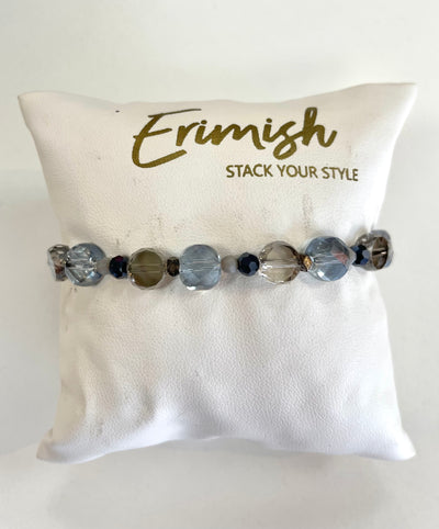 Faceted Blue Crystal Strand-Blue,Bracelets,Erimish,Jewelry,One Size,Silver,Stack Bracelet,Stretch Bracelet,Women-[option4]-[option5]-[option6]-Bella Bliss Boutique in Texas