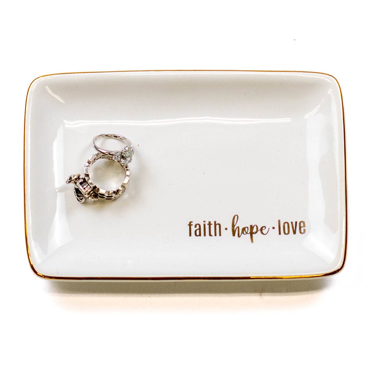 Faith Hope Love Trinket Dish-Christian Gifts,Gifts,Gifts for Her,Gold Accents,jewelry tray,Trinket Dish-[option4]-[option5]-[option6]-Bella Bliss Boutique in Texas