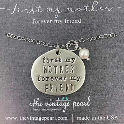 First My Mother Forever My Friend-Jewelry, necklace, necklaces-[option4]-[option5]-[option6]-Bella Bliss Boutique in Texas