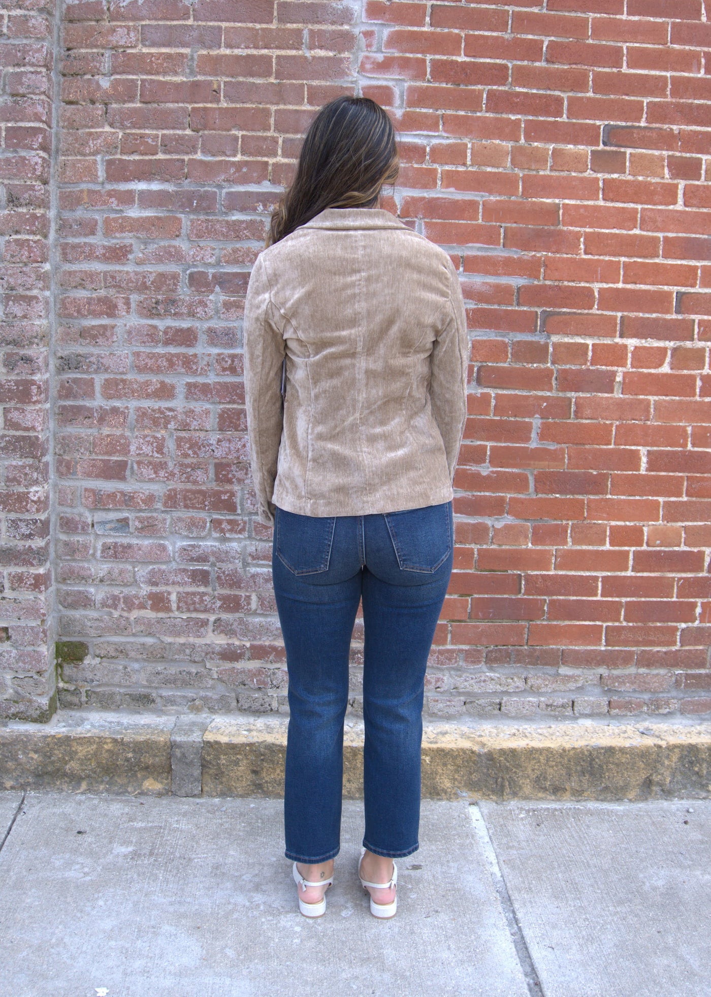 Fitted Blazer-Blazer,clothing,Coats & Jackets,Fitted,Fitted Blazer,Harvest Khaki,jacket,Outerwear,Women,women's-[option4]-[option5]-[option6]-Bella Bliss Boutique in Texas