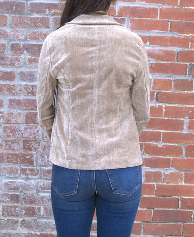 Fitted Blazer-Blazer,clothing,Coats & Jackets,Fitted,Fitted Blazer,Harvest Khaki,jacket,Outerwear,Women,women's-[option4]-[option5]-[option6]-Bella Bliss Boutique in Texas
