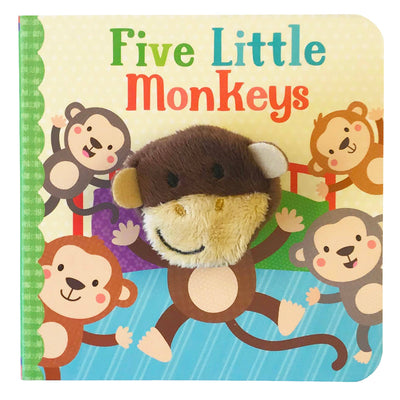 Five Little Monkeys Finger Puppet Book-Activity Book,Children & Tween,Children & Tweens,children's,children's Accessories,Gifts for Baby,infant,Infant to 6,Interactive Book,Toys-[option4]-[option5]-[option6]-Bella Bliss Boutique in Texas