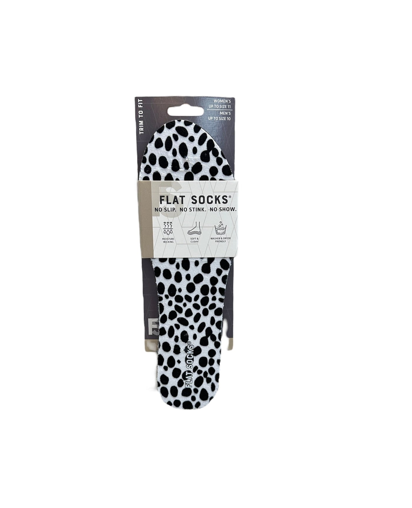 Flat Socks-Black & White, Cow Print, Dalmation, Flat Socks, Insoles, Light Heather Grey, Miscellaneous, Navy Floral, No Show, Sand, Shoes, Snow Leopard, Stocking Stuffer, Unisex-Dalmation-[option4]-[option5]-[option6]-Bella Bliss Boutique in Texas