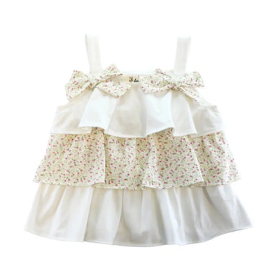 Floral Tiered Top-Children & Tweens, children's, Children/Tween, Childrens/Tween, Doe a Dear, Infant to 6, infant-6, ruffle top, spring, summer, Tops-2T-[option4]-[option5]-[option6]-Bella Bliss Boutique in Texas