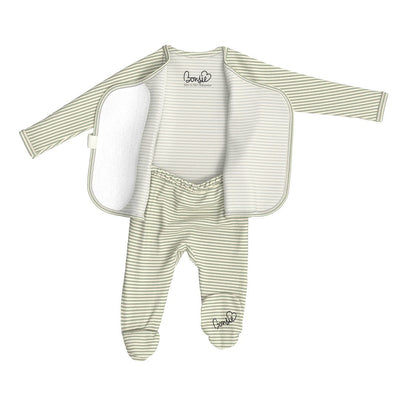 Footie - Mint Twist-Baby Essentials,Bonsie,Breathable,Children & Tween,Children & Tweens,Footie,Infant to 6,Stretch,Striped-[option4]-[option5]-[option6]-Bella Bliss Boutique in Texas