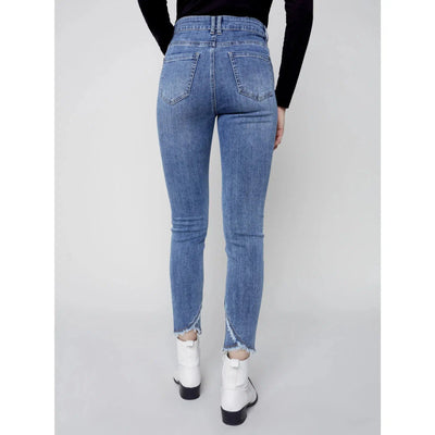 Frayed Tulip Hem Jeans-Bottoms, clothing, Curvy, denim, Sale, tulip hem-[option4]-[option5]-[option6]-Bella Bliss Boutique in Texas