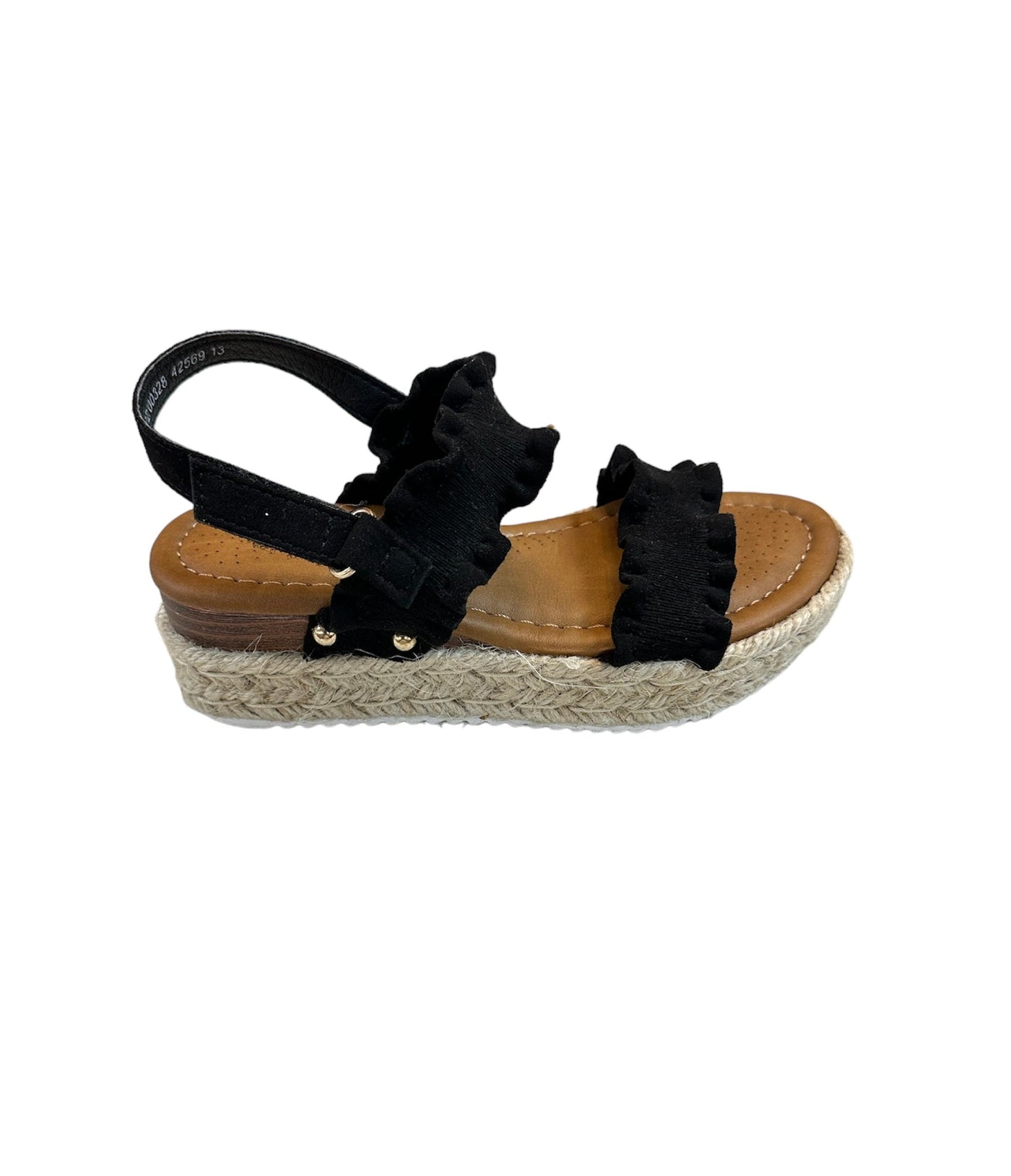 Girls Espadrille Sandals-Black,Children & Tweens,children's,Espadrilles,Infant to 6,Nude,Sale,Sandal,Sandals,Shoes,Tween 7-14,Tweens 7-14-[option4]-[option5]-[option6]-Bella Bliss Boutique in Texas