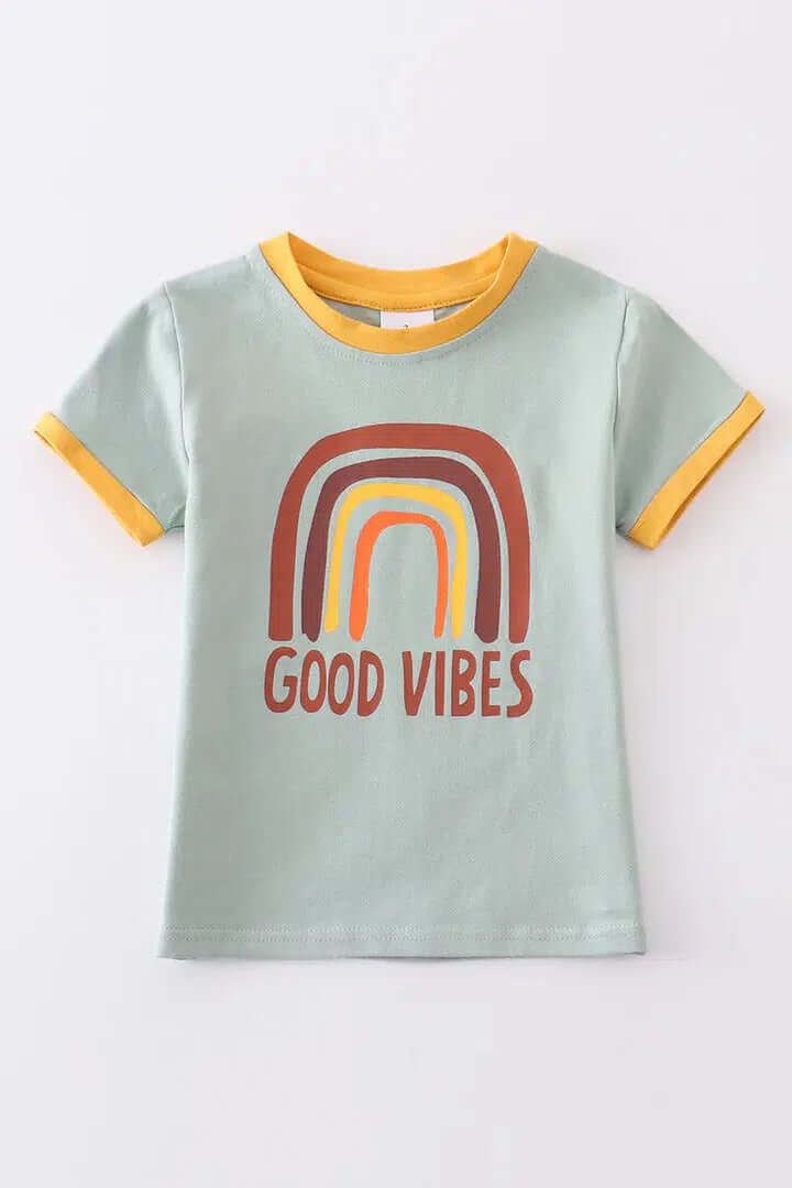 Good Vibes Tee-Children & Tweens,children's,clothing,Good Vibes,Infant to 6,T-Shirt,Top,Tops-3-[option4]-[option5]-[option6]-Bella Bliss Boutique in Texas