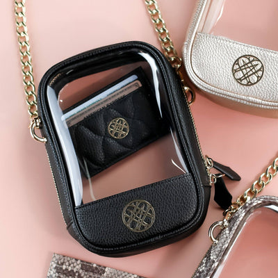 Grace Clear Crossbody-Accessories,Cell Phone Crossbody,Clear Crossbody,Crossbody,Handbags,Mini Purse,Natalie Wood Designs,Purse,purses & bags,Purses & Wallets,Women,women's-[option4]-[option5]-[option6]-Bella Bliss Boutique in Texas