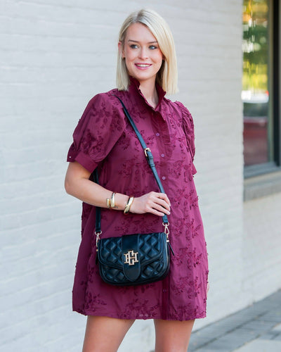 Griffin Crossbody Bag-Black,Caroline Hill,Crossbody,Gold Accents,Handbags,Purse,purses & bags,Purses & Wallets,Quilted,women's-[option4]-[option5]-[option6]-Bella Bliss Boutique in Texas