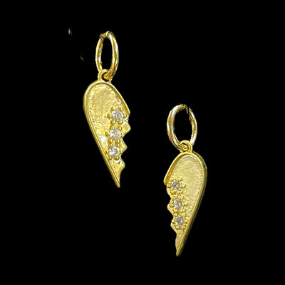 Half My Heart Charm-Charm,Charm Bar,Charms,Half My Heart,heart,Jewelry,Piece of My Heart-[option4]-[option5]-[option6]-Bella Bliss Boutique in Texas