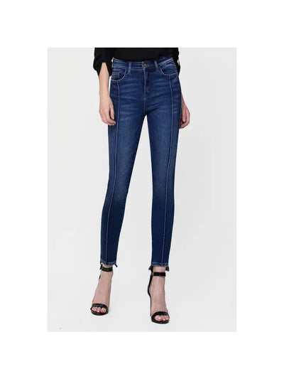 High Rise Ankle Skinny w/Front Seam-Ankle Skinny, Bottoms, clothing, denim, Front Seam Detail, High Rise, Jeans, Pants, Women, women's-12/31-[option4]-[option5]-[option6]-Bella Bliss Boutique in Texas