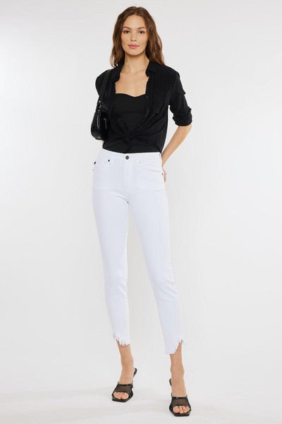 High Rise Super Skinny Jeans-Bottoms, clothing, denim, Jeans, Pants, Skinny Jeans, White Denim, White Jeans, Women, women's-3/25-[option4]-[option5]-[option6]-Bella Bliss Boutique in Texas