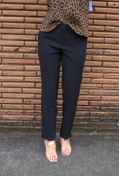 High-waisted Cigarette Pants-Ankle Pants,Business Casual,Chic,Cigarette Pants,clothing,Fitted,High Rise,Pants,Slim Fit,Slim Straight,Straight Leg,Women,women's-[option4]-[option5]-[option6]-Bella Bliss Boutique in Texas