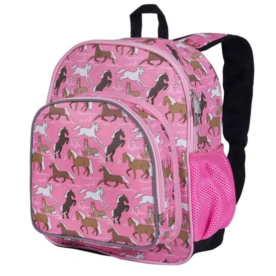 Horses in Pink 12" Backpack-Back to School, Backpack, Backpacks, Children & Tweens, children's, Horses, Infant to 6, Miscellaneous, Pink, Sale-[option4]-[option5]-[option6]-Bella Bliss Boutique in Texas