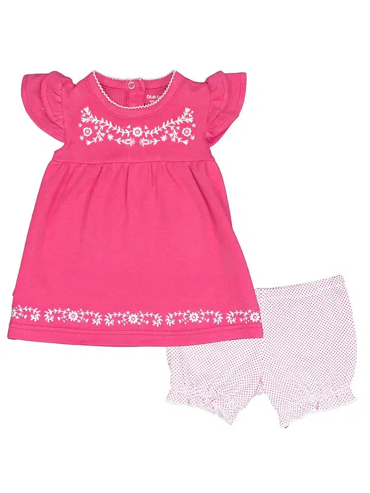 I Love Spring Dress-Children & Tweens, children's, clothing, dress, dresses, Embroidered Detail, Infant to 6, Pink, Sale-9M-[option4]-[option5]-[option6]-Bella Bliss Boutique in Texas