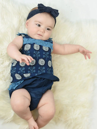 Indigo Ttop & Bloomer Set-Blue,Children & Tweens,children's,Children/Tween,Childrens/Tween,diaper set,infant,Infant to 6,infant-6,Sale-0/3m-[option4]-[option5]-[option6]-Bella Bliss Boutique in Texas