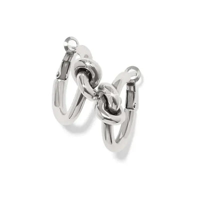 Interlok Single Knot Hoop Earrings-Brighton,Earring,Earrings,Jewelry,Knot,Leverback Earrings,Post Earrings,Post Hoop Earrings,Single Knot,women's-[option4]-[option5]-[option6]-Bella Bliss Boutique in Texas